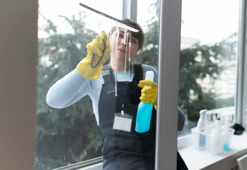 Nettoyage de vitres intérieures et extérieures à la Javie
